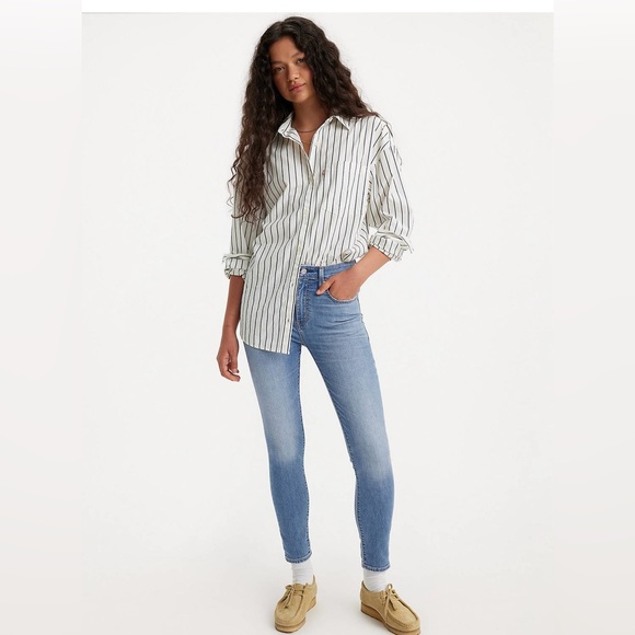 New! Levi's® Premium 721 HIGH RISE SKINNY PERFORMANCE COOL‎ WOMEN'S JEANS - Picture 2 of 10